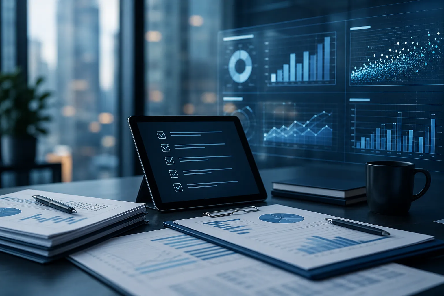 Compliance checklist and risk dashboard for model governance